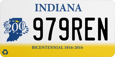 IN license plate 979REN