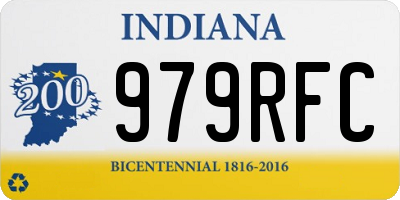 IN license plate 979RFC