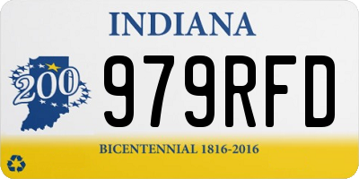 IN license plate 979RFD