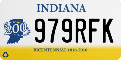 IN license plate 979RFK