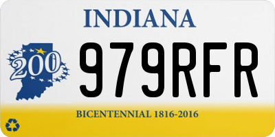 IN license plate 979RFR