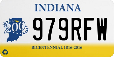 IN license plate 979RFW