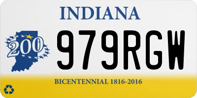IN license plate 979RGW