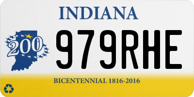 IN license plate 979RHE