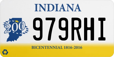 IN license plate 979RHI