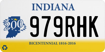 IN license plate 979RHK