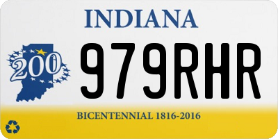 IN license plate 979RHR