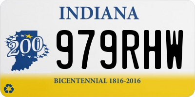 IN license plate 979RHW