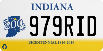 IN license plate 979RID