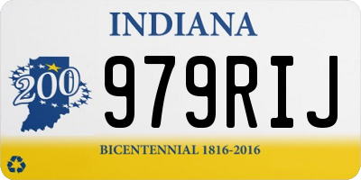 IN license plate 979RIJ