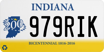 IN license plate 979RIK