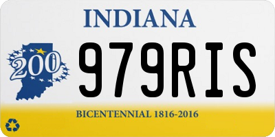 IN license plate 979RIS