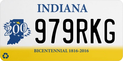 IN license plate 979RKG