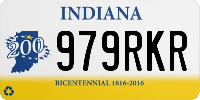 IN license plate 979RKR