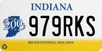 IN license plate 979RKS