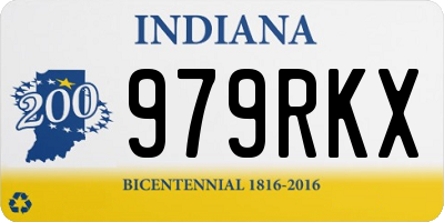 IN license plate 979RKX