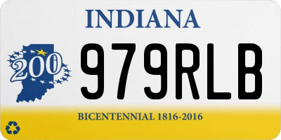 IN license plate 979RLB