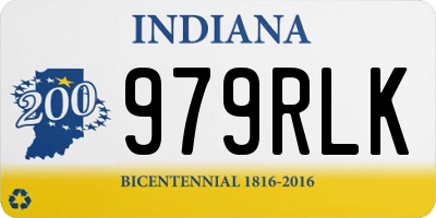 IN license plate 979RLK
