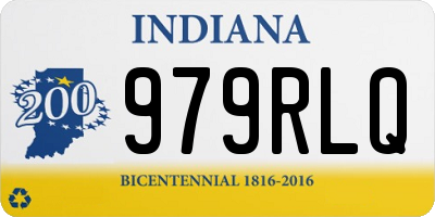 IN license plate 979RLQ
