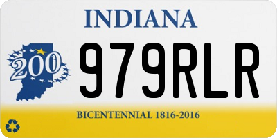 IN license plate 979RLR
