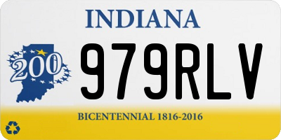 IN license plate 979RLV