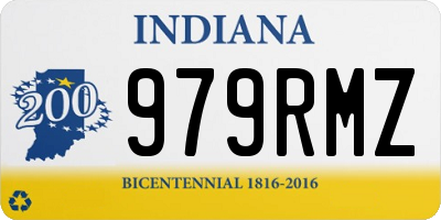 IN license plate 979RMZ