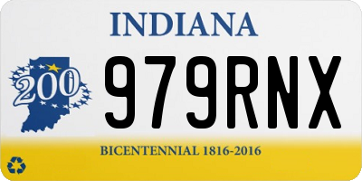 IN license plate 979RNX