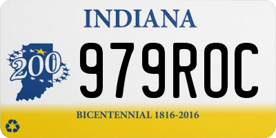 IN license plate 979ROC