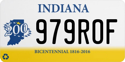 IN license plate 979ROF