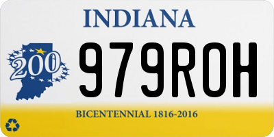 IN license plate 979ROH
