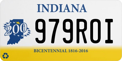 IN license plate 979ROI