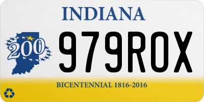 IN license plate 979ROX