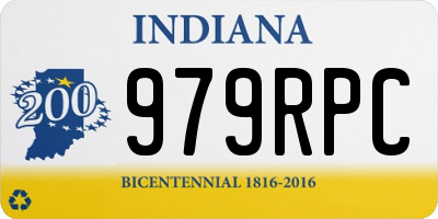 IN license plate 979RPC