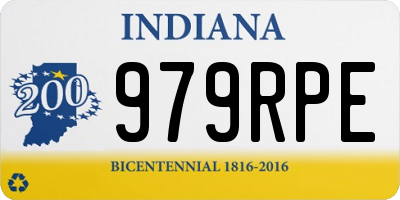 IN license plate 979RPE