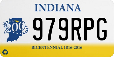 IN license plate 979RPG