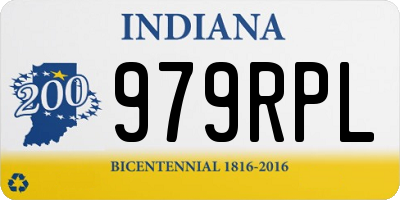 IN license plate 979RPL