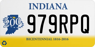 IN license plate 979RPQ