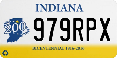 IN license plate 979RPX