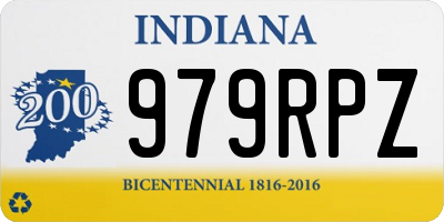 IN license plate 979RPZ