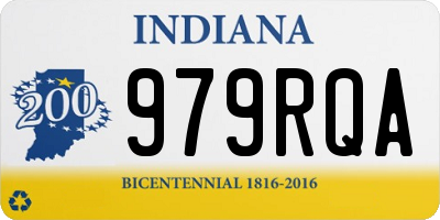 IN license plate 979RQA