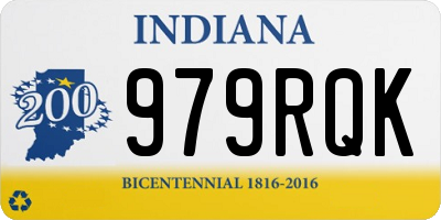 IN license plate 979RQK