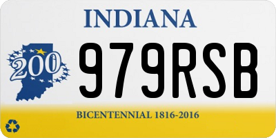 IN license plate 979RSB