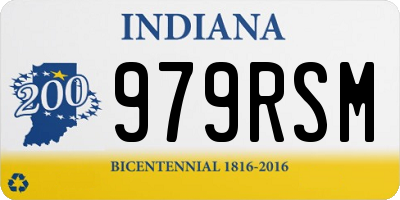 IN license plate 979RSM