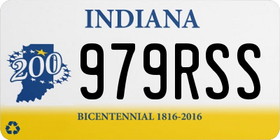 IN license plate 979RSS