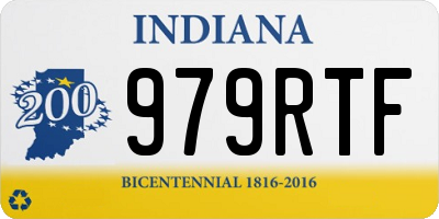 IN license plate 979RTF