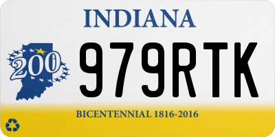 IN license plate 979RTK