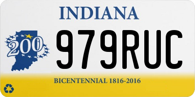 IN license plate 979RUC