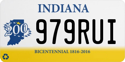 IN license plate 979RUI
