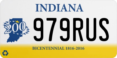 IN license plate 979RUS