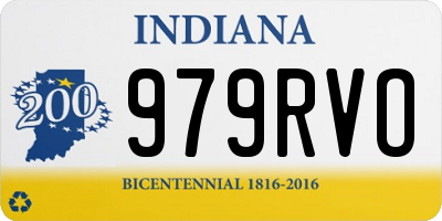 IN license plate 979RVO